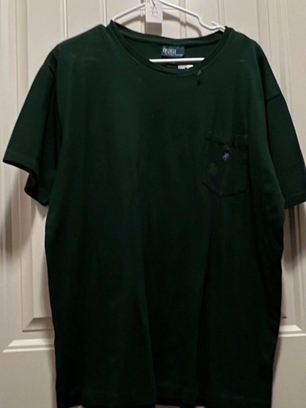 Men's Polo (Ralph Lauren) Short Sleeve Green T-Shirt Size L